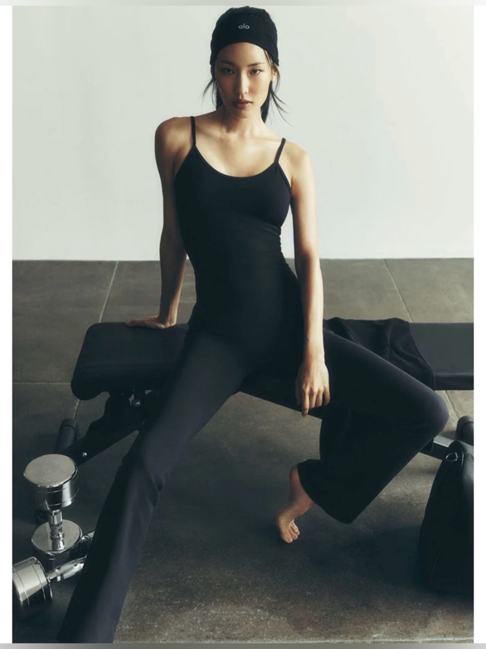 ALO Yoga Airbrush Bootcut One And Done Onesie size XS